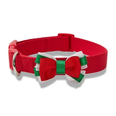 Collier pour chien avec nœud pailleté All-Day Christmas