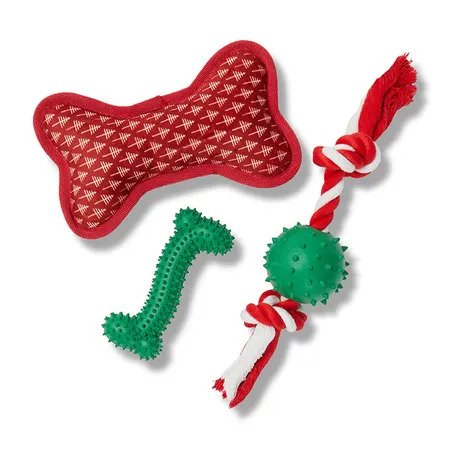 Jouets de Noël pour chiens résistants 