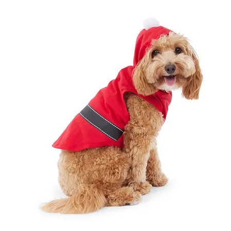 Costume de Noël à capuche pour chien Père Noël
