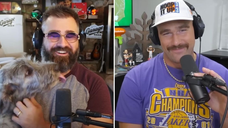 Travis Kelce a dit ceci à propos du nouveau chiot « agressif » de son frère Jason
