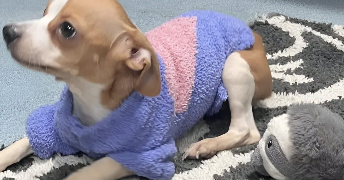 Les photos d’un chien maltraité, « Skin & Bones », qui se détend dans son nouveau foyer, suscitent l’admiration.
